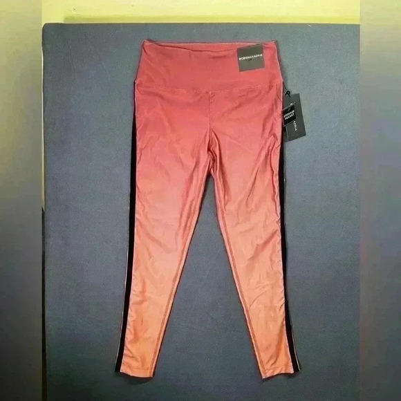 BCBGMAXAZRIA Peach Pink Ombré Leggings NWT Womens M Retail $98 cute comfy 0785 - Picture 1 of 11